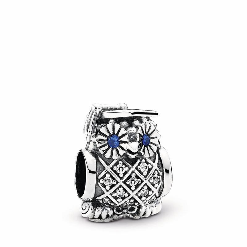 Pandora Graduate Owl Charm NZ Sale, Sterling Silver (840217-WXU)